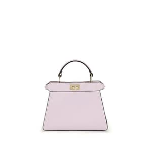 Fendi Purple Calf Leather Bos Taurus Handbag