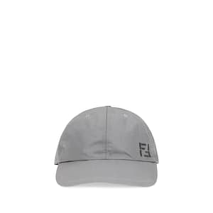 Fendi Gray Nylon Cap (Baseball Hat)