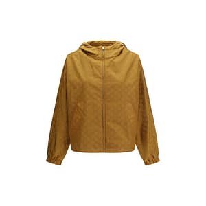 Gucci Beige Nylon Shell Jacket
