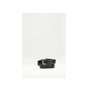 Prada Black Calf Leather Bos Taurus Regular Belt