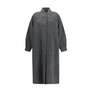 Max Mara Gray Nylon Coat
