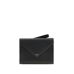 Ferragamo Black Calf Leather Bos Taurus Wallet