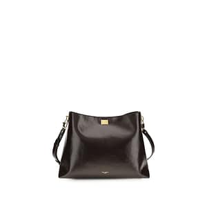 Dolce & Gabbana Brown Calf Leather Bos Taurus Shoulder Bag