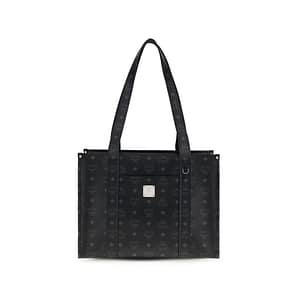 MCM Black Fabric Shoulder Bag