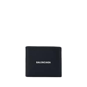 Balenciaga Black Calf Leather Bos Taurus Wallet