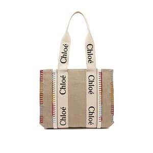 ChloƩ Beige Linen Tote Bag