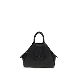Vivienne Westwood Black Calf Leather Bos Taurus Handbag