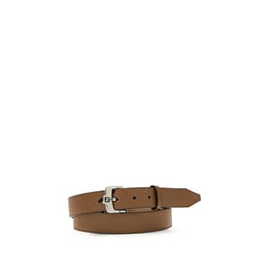 Fendi Brown Calf Leather Bos Taurus Belt