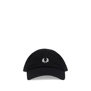 Fred Perry Black Cotton Cap (Baseball Hat)
