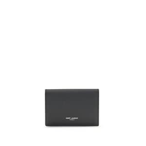 Saint Laurent Black Calf Leather Bos Taurus Wallet
