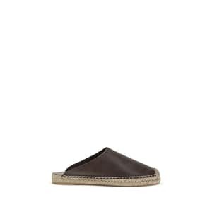 Brunello Cucinelli Brown Calf Leather Bos Taurus Espadrilles