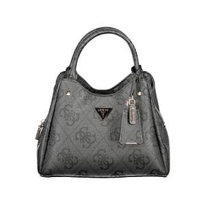 Guess Jeans Nero Poliuretano Women Handbag