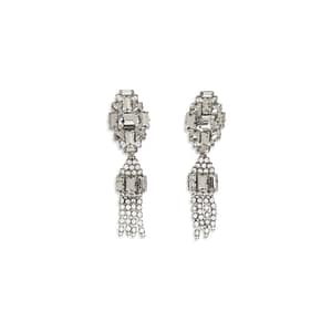 Alessandra Rich Silver Metal Earrings