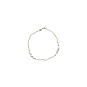 Alessandra Rich Silver Metal Necklace