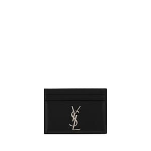 Saint Laurent Black Calf Leather Bos Taurus Wallet