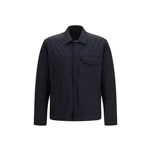 Herno Black Nylon Coat