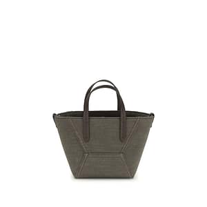 Brunello Cucinelli Bicolor Cotton Handbag