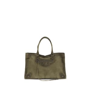 Balenciaga Bicolor Calf Leather Bos Taurus Shoulder Bag