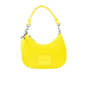 Marc Jacobs Monogram Terry Fabric Golden Kiwi Hobo Shoulder Bag Purse