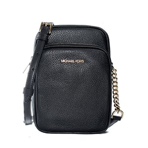 Michael Kors Black Leather Shoulder Strap