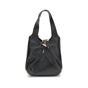 ChloƩ Black Buffalo Leather Shoulder Bag