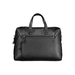 Piquadro Black Leather Men's Briefcase