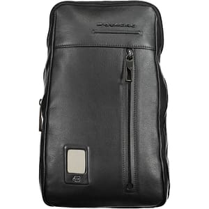 Piquadro Nero Leather Mens Shoulder Bag