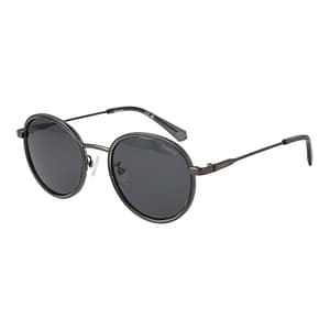Polaroid Gray Stainless Steel Sunglasses