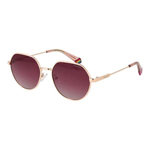Polaroid Gold Metal Sunglasses