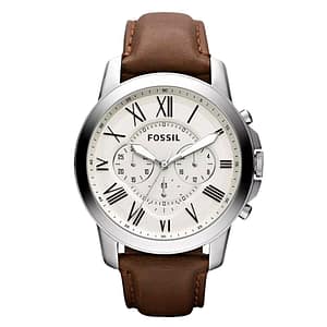 Fossil Brown Leather Dress Watch