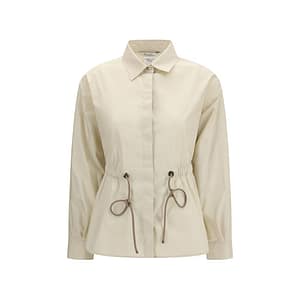 Max Mara Beige Cotton Shell Jacket
