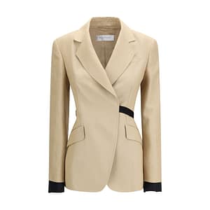 Max Mara Beige Linen Coat