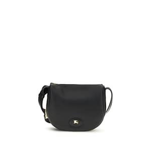 Burberry Black Calf Leather Bos Taurus Shoulder Bag
