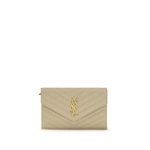 Saint Laurent Beige Calf Leather Bos Taurus Shoulder Bag