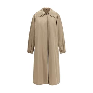 Fabiana Filippi Beige Polyester Trench Coat