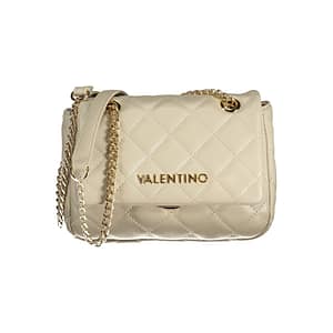 Mario Valentino Beige Polyurethane Women Shoulder Bag