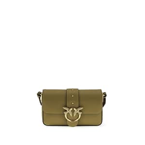 PINKO Bicolor Calf Leather Bos Taurus Shoulder Bag