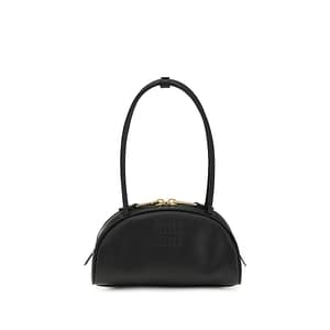 Miu Miu Black Calf Leather Bos Taurus Shoulder Bag
