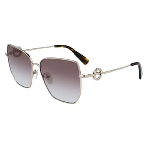 Longchamp Gold Metal Sunglasses