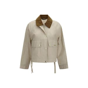 Barbour Beige Cotton Rain Coat