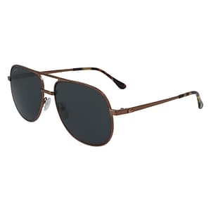 Lacoste Brown Metal Sunglasses