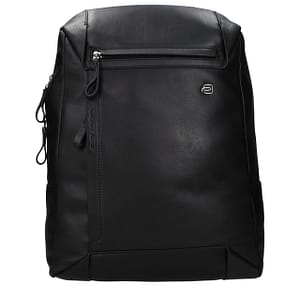 Piquadro Black Leather Backpack