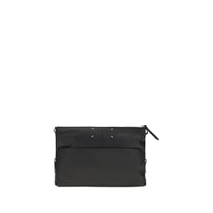 Maison Margiela Black Calf Leather Bos Taurus Clutch Bag
