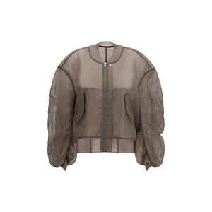 Rick Owens Gray Nylon Bomber