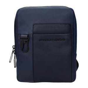 Piquadro Blue Leather Crossbody Bag