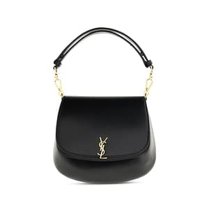 Saint Laurent Black Calf Leather Bos Taurus Handbag