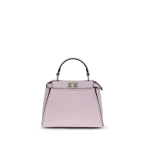 Fendi Purple Calf Leather Bos Taurus Handbag