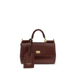 Dolce & Gabbana Brown Calf Leather Bos Taurus Handbag