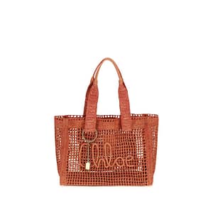 ChloƩ Multicolor Raffia Shoulder Bag