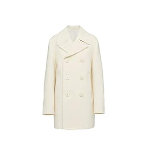 Prada White Wool Coat